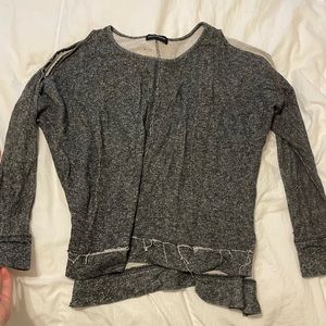 split sleeve sweater